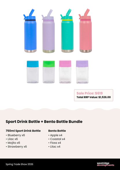 2026 Trade Show Hydration Bundle - Sport + Bento Bottle