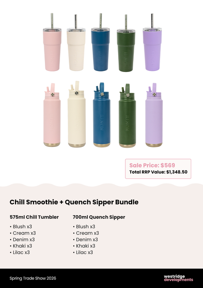 2026 Trade Show Chill Tumbler + Quench Sipper