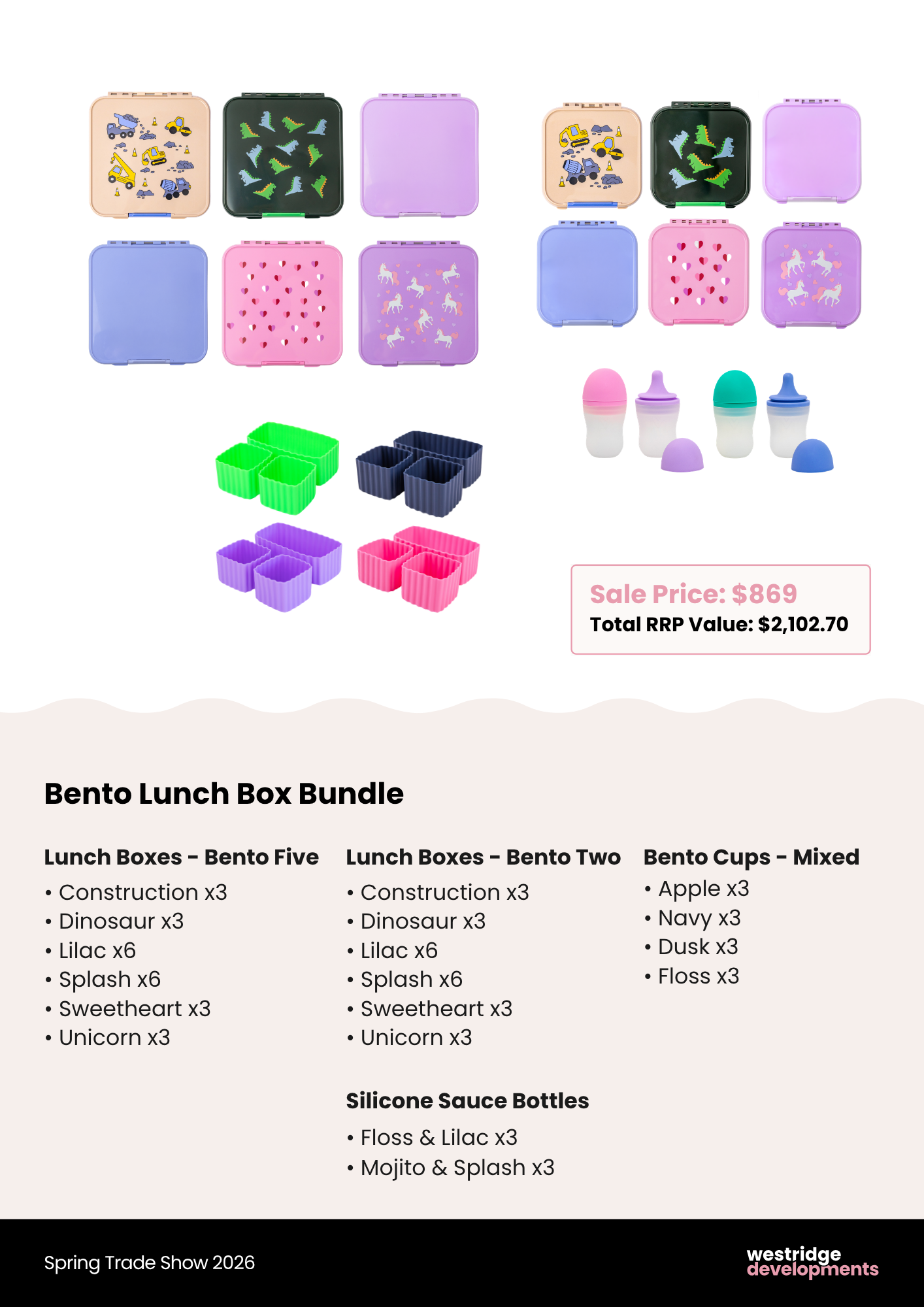 2026 Trade Show Lunch Box Bundle - Bento Five + Two