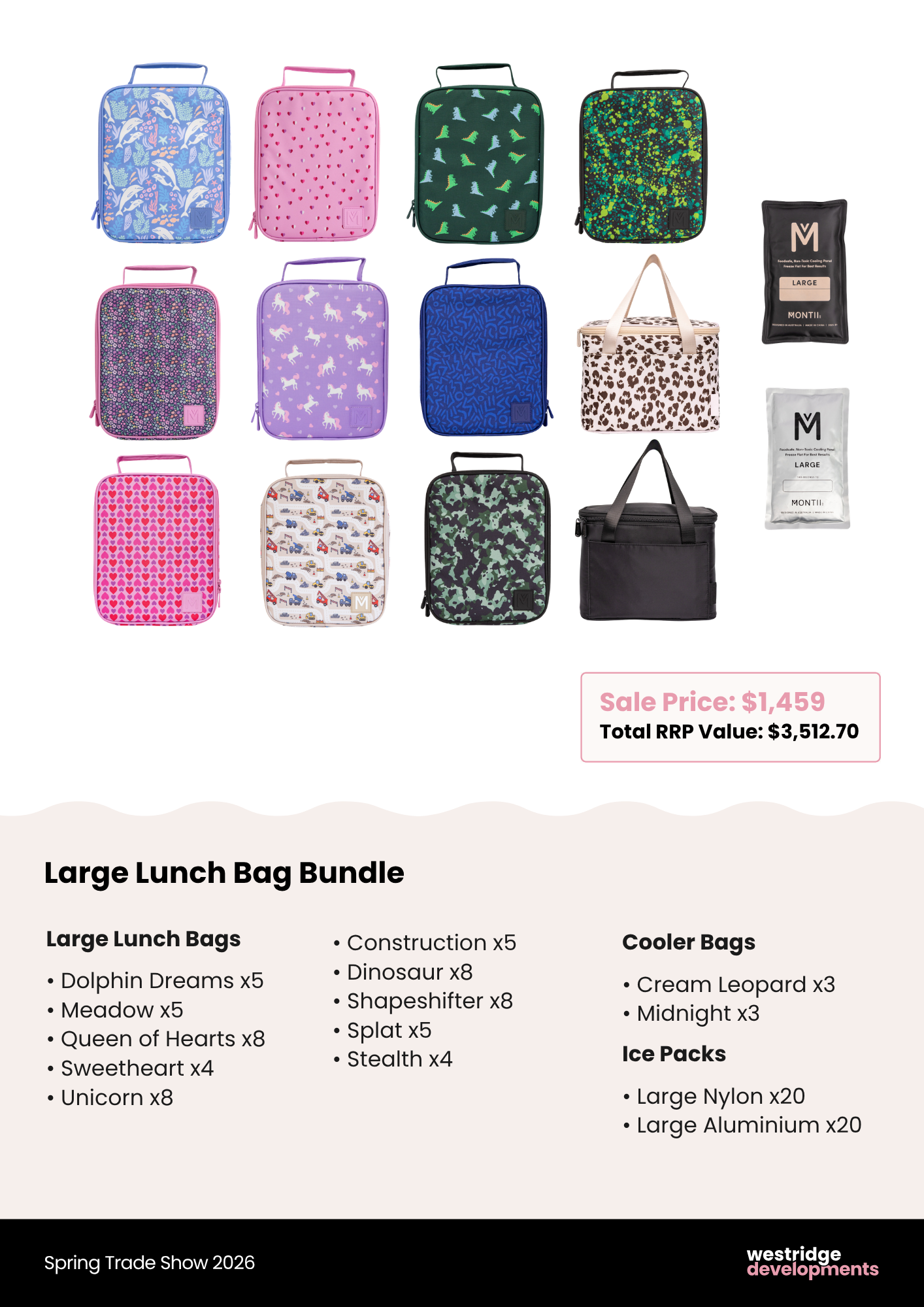 2026 Trade Show Lunch Bag Bundle - Large